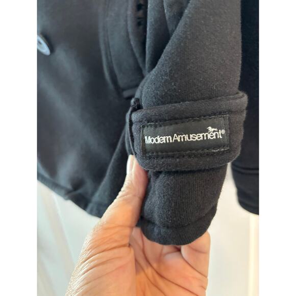 Modern Amusement Black Button Up Jacket Size Large - Picture 3 of 8